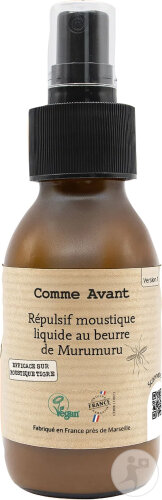 Comme Avant Répulsif Moustique Liquide Au Beurre De Mumuru 105g