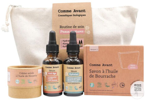 Comme Avant Routine Peaux Matures Savon Bourrache + Sérum Hydratant + Crème Noisette