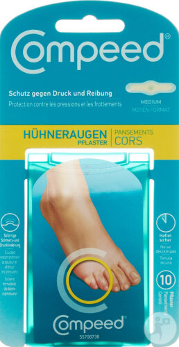 Compeed Pansement Cors Contre Les Frottements Medium 10 Pièces