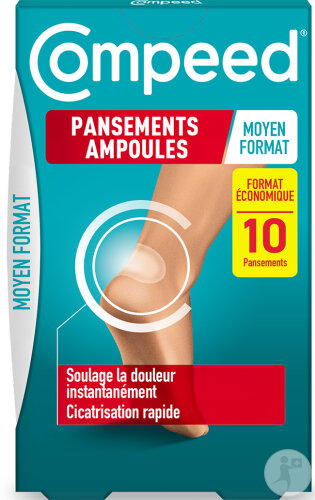 Compeed Pansements Ampoules Médium Format Économique 10 Pièces