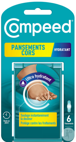 Compeed Pansements Cors Ultra Hydratants Moyen Format 6 Pièces