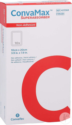 Convamax Superabsorber Non Adhésif 10x20cm 10 Pièces
