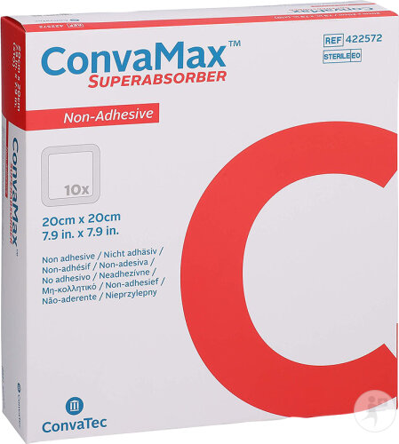 Convatec Convamax Superabsorber Non-Adhésif 20cmx20cm 10 Pièces