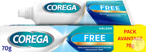 Corega Free Crème Adhésive Pour Prothèse Dentaires 70g