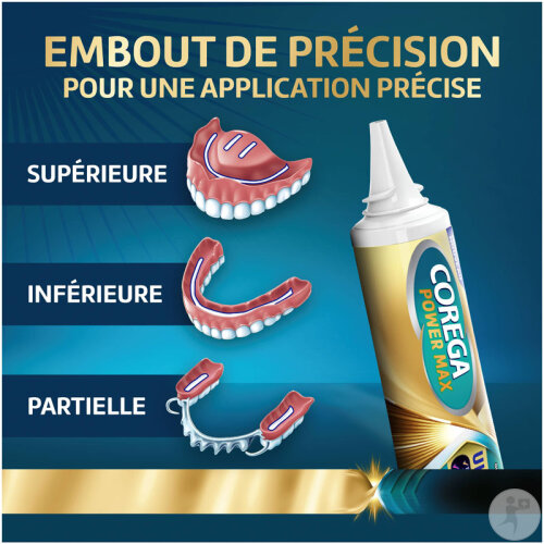 Corega Ultimate All-In-1 Crème Adhésive Pour Prothèses Dentaires Tube ...