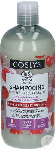 Coslys Shampoing Bio Éclat Couleur Cheveux Colorés Et Méchés Flacon 500ml