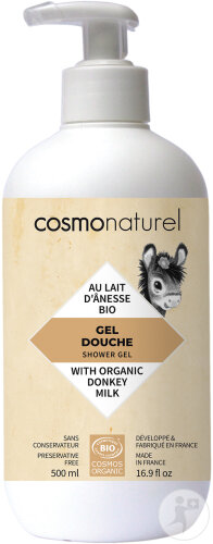 Cosmo Naturel Gel Douche Au Lait D’Ânesse Bio Flacon-Pompe 500ml