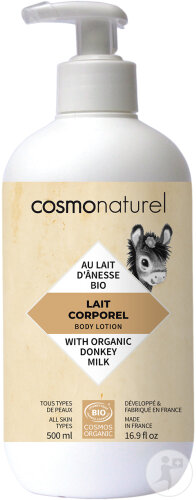 Cosmo Naturel Lait Corporel Au Lait D'Ânesse Bio Flacon-Pompe 500ml