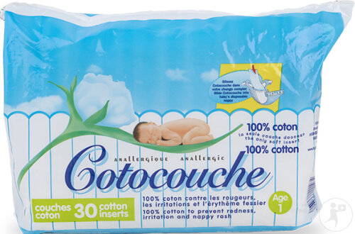Cotocouche Inserts Coton Taille 1 30 Pièces