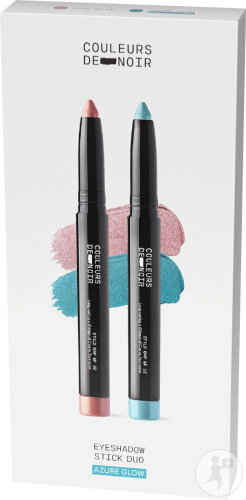 Couleurs De Noir Eyeshadow Stick Summer Duo 12 Azure Glow 2x1,4g