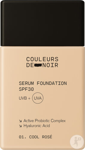 Couleurs De Noir Fond De Teint Sérum SPF30 01 Cool Rosé 30ml