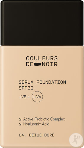 Couleurs De Noir Fond De Teint Sérum SPF30 04 Beige Doré 30ml