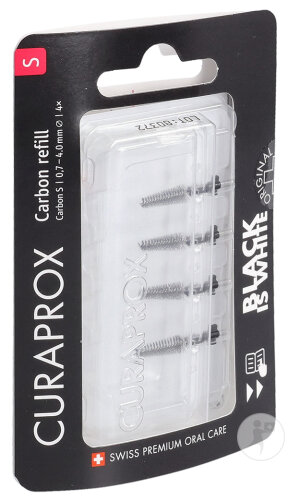 Curaprox Black Is White CPS Carbon S Refill 4 Pièces