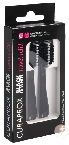 Curaprox Black Is White Travel Refill 2 Pièces