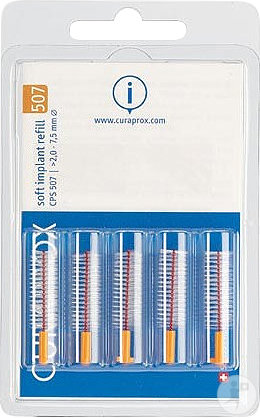 Curaprox Brossettes Interdentaires CPS 507 Soft Implant Orange 5 Pièces