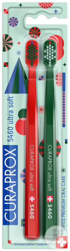 Curaprox Duo Christmas Brosse À Dents Édition 2025 2 Pièces