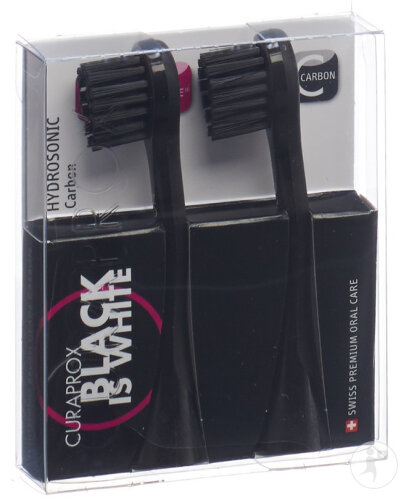 Curaprox Hydrosonic Black Is White Refill Carbon 2 Pièces