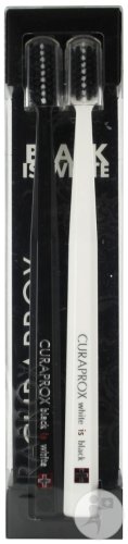 Curaprox White Is Black Brosse À Dents 2 Pièces