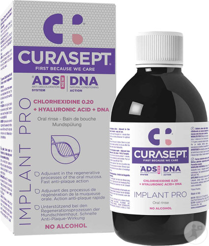 Curasept ADS DNA Implant Pro Bain De Bouche Chlorhéxidine 0,20% 200ml