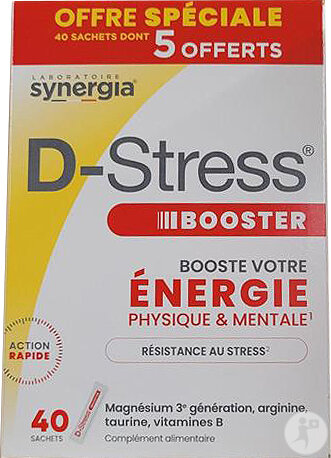 D-Stress Booster Energie Physique Et Mentale 40 Sachets