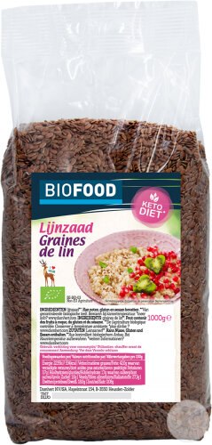 Damhert Biofood Graines De Lin Bio Sachet 1000g