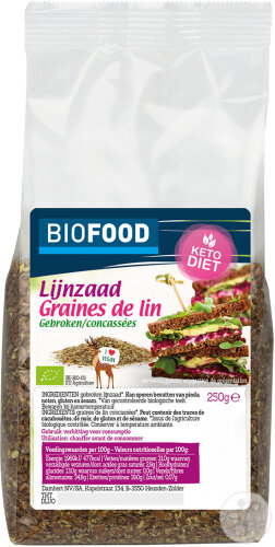 Damhert Biofood Graines De Lin Brisées Bio Sachet 250g