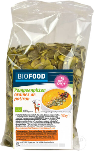 Damhert Biofood Graines De Potiron Bio Sachet 250g