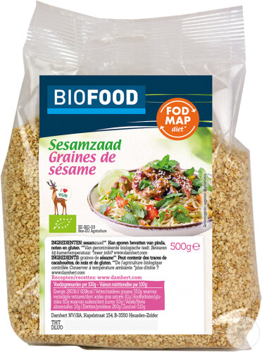 Damhert Biofood Graines De Sésame Bio Sachet 500g