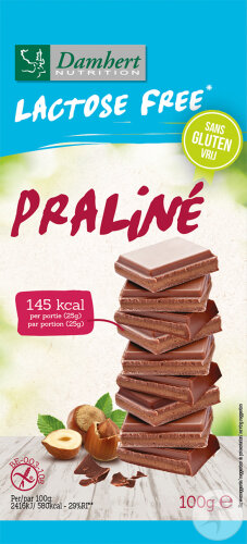 Damhert Lactose Free Chocolat Praline 100g
