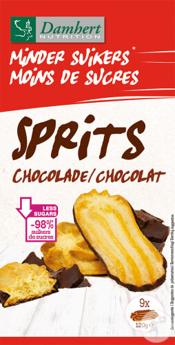 Damhert Low Carb Sprits Chocolat 120g