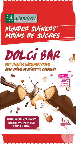 Damhert Moins De Sucres Dolci Bar 84g