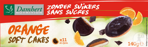 Damhert Orange Soft Cakes Sans Sucres 140g