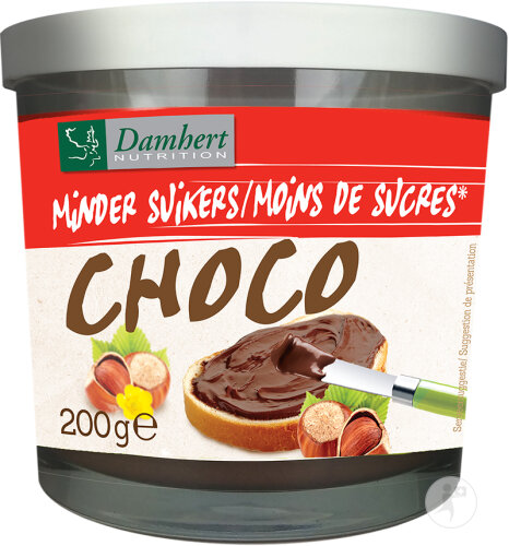 Damhert Pâte À Tartiner Au Chocolat Moins De Sucres 200g