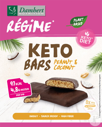Damhert Régime Keto Barre Cacahuète-Coco 240g