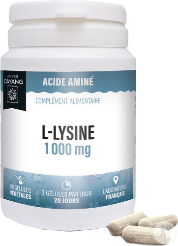 Dayang L-Lysine 1000mg 60 Gélules