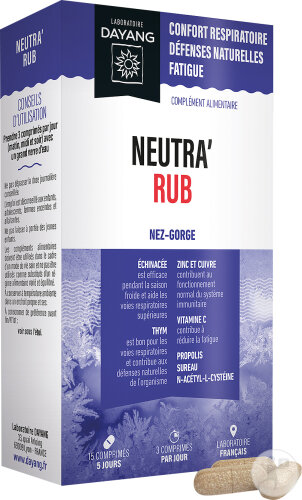 Dayang Neutra’ Rub Nez/Gorge 15 Comprimés