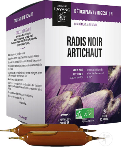 Dayang Radis Noir/Artichaut Bio 20 Ampoules