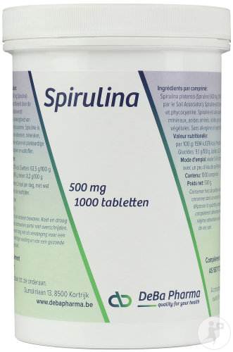 Deba Spirulina 500mg 1000 Comprimés 
