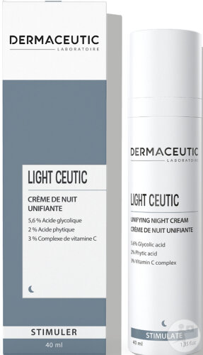 Dermaceutic Light Ceutic Crème De Nuit Unifiante Flacon 40ml