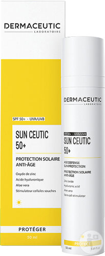 Dermaceutic Sun Ceutic 50+ Protection Solaire Anti-Âge Flacon 50ml