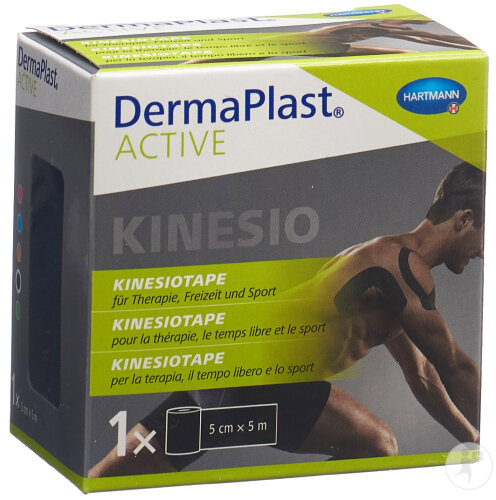 Dermaplast Active Kinesiotape 5cmx5m Noir 1 Pièce