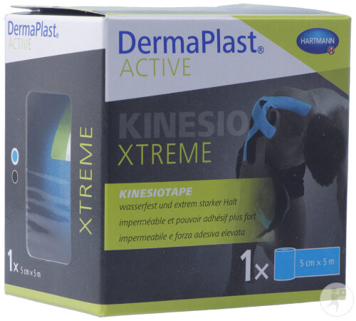 DermaPlast Active Kinesiotape Xtreme 5cm x 5m Bleu 1 Pièce-2
