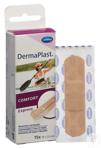 Dermaplast Comfort Express Strips 19x72mm 15 Pièces-2