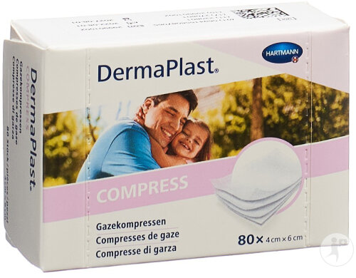 Dermaplast Compress 4x6cm 80 Pièces