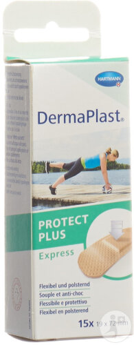 Dermaplast Protectplus Express 19x72mm 15 Pièces