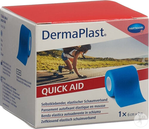 Dermaplast Quickaid 6cmx2m Bleu 1 Pièce