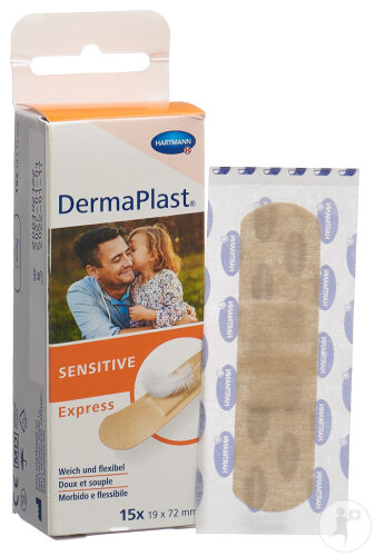 Dermaplast Sensitive Express Strips 19x72mm 15 Pièces-2