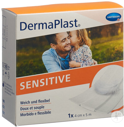 Dermaplast Sensitive Pansement Rapide 4cmx5m Blanc 1 Pièce