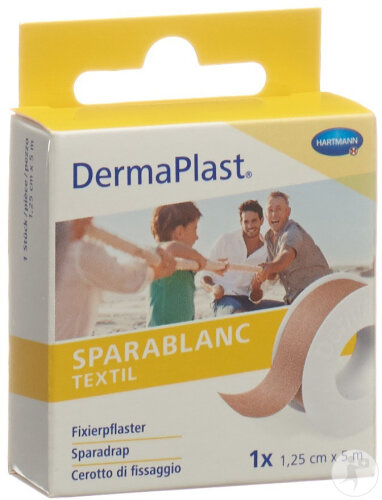 Dermaplast Sparablanc Textil 1,25cmx5m Chair 1 Pièce