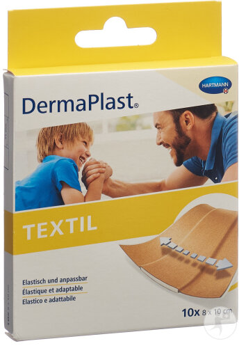 Dermaplast Textil Pansement Rapide 8x10cm 10 Pièces